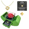 Fruit green (gold necklace + LOVE greeting card)