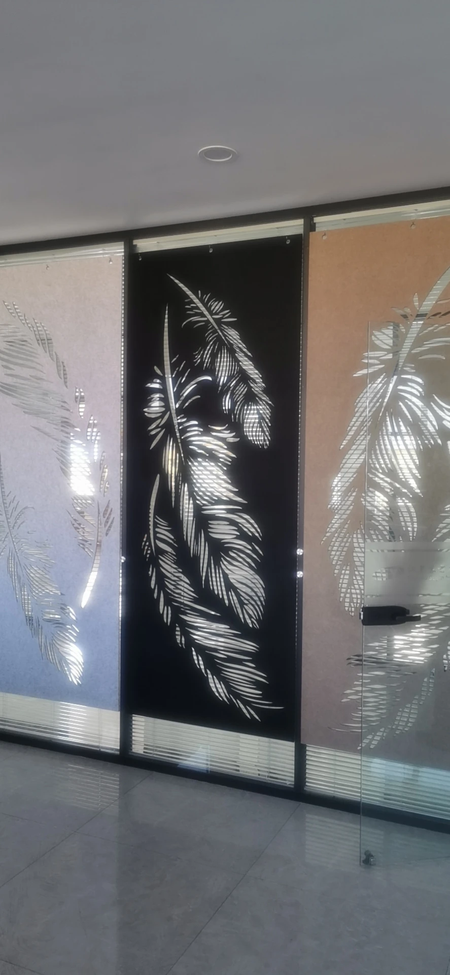 New Design 12mm Polyester Fiber PET Felt Acoustic Panels Office Partition Screen Dividers