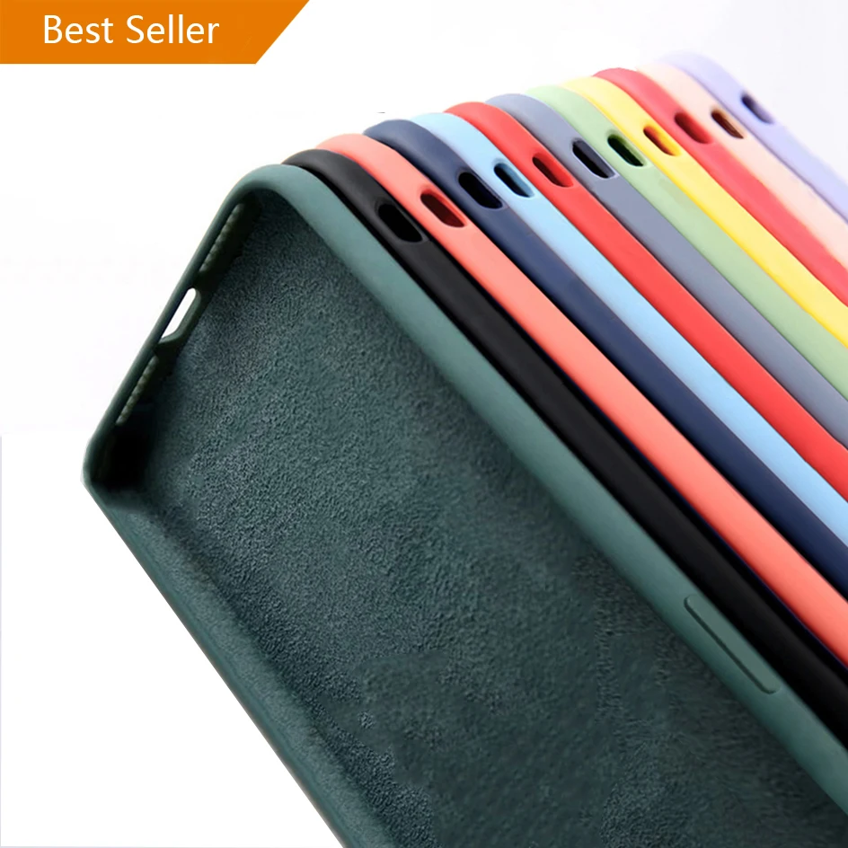 Original Custom Color Logo Liquid Soft Silicone Shockproof Protective Phone Case for iPhone 17 16 15 14 12 13 Pro Max Phone Case