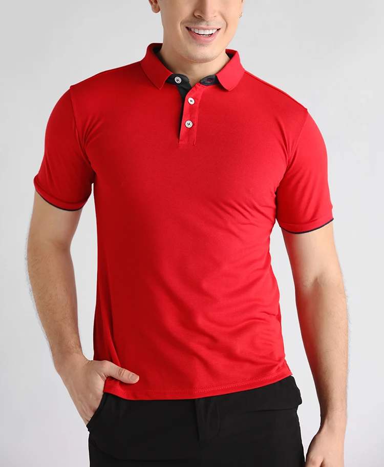 Custom Design Your Own Brand Polo Shirt Short Sleeve Men's Polyester ...