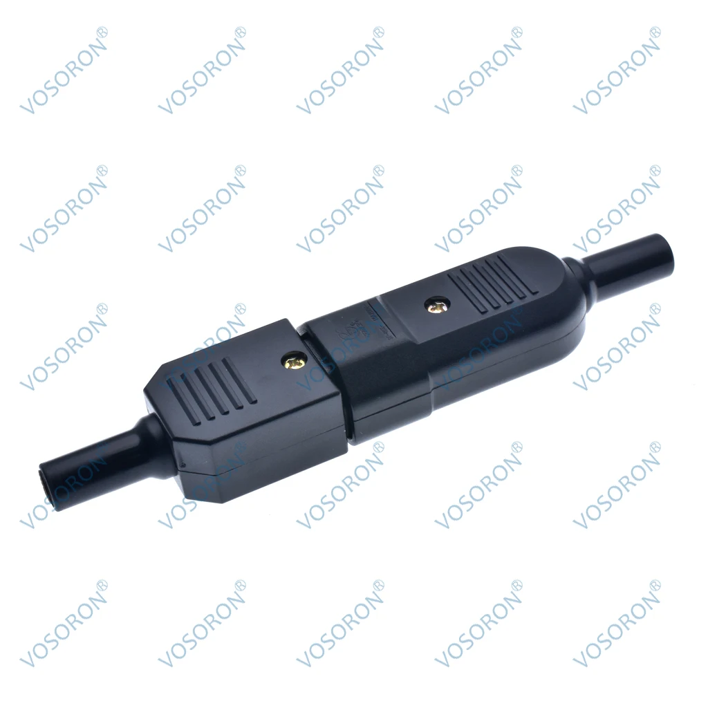 Connettore Cavo Dritto IEC C13 C14 16A 250V Spina Nera Femmina E Maschio Connettore Di Alimentazione Collegabile 3 Pin Presa AC