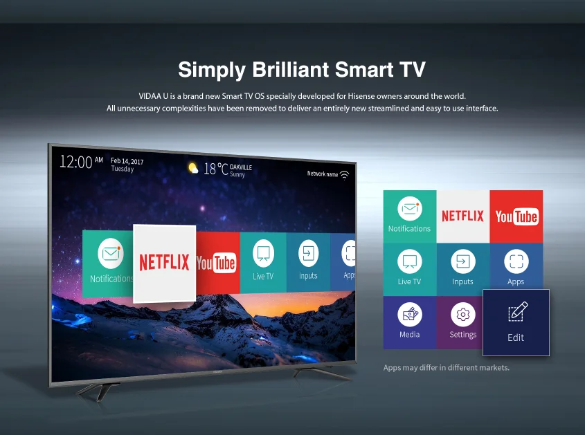 Title 3, 60/70/80/90 Inch 4K Smart Google TV UHD QLED wi...