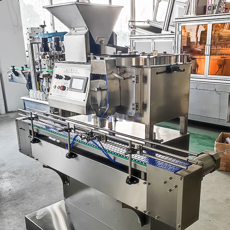 Automatic Soft Gummy Candy Packing Machine Tablet Vitamin Pill Capsule Tablet Counting Bottle Filling and Capping Machine