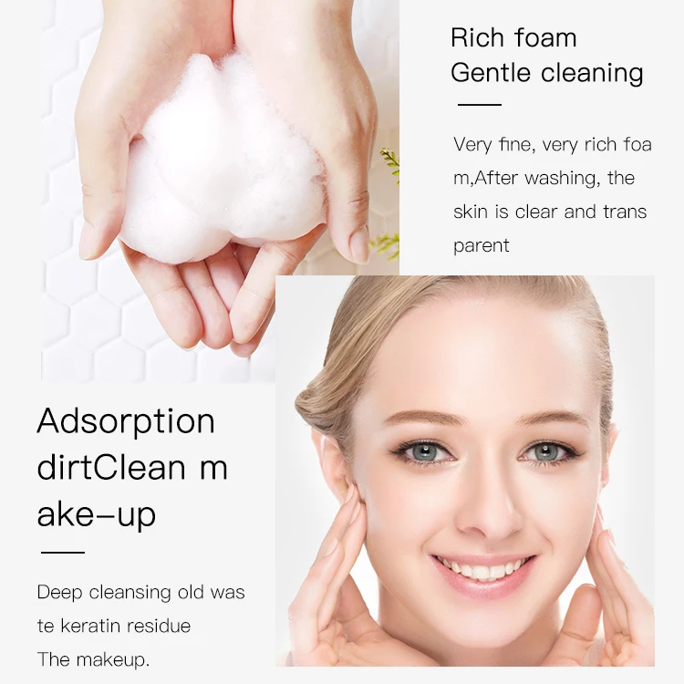 Private Label Images Deep Clean Remove Skin Oil Natural Hydration Blood Orange Vitamin C Whitening Foam Facial Cleanser