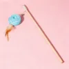 Palo de madera para gatos - Palo de caramelo azul claro