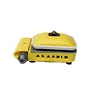 Carré de cuisinière à gaz jaune