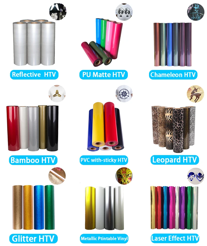 Guangyintong Pvc Matte Series Heat Transfer Vinyl On Canvas Heat