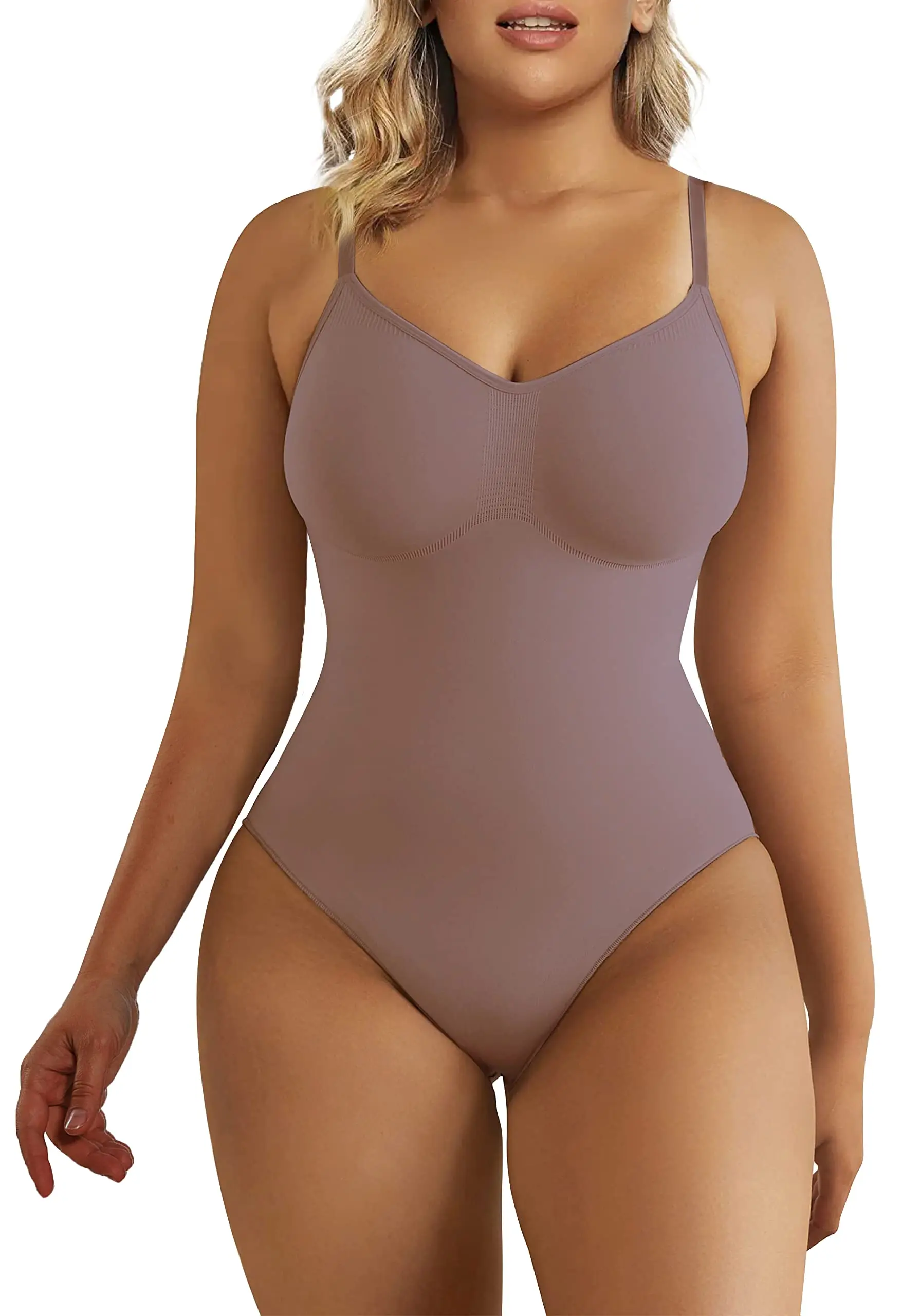 HKRXEC Seamless Open-Bust Shaping Bodysuit Brief