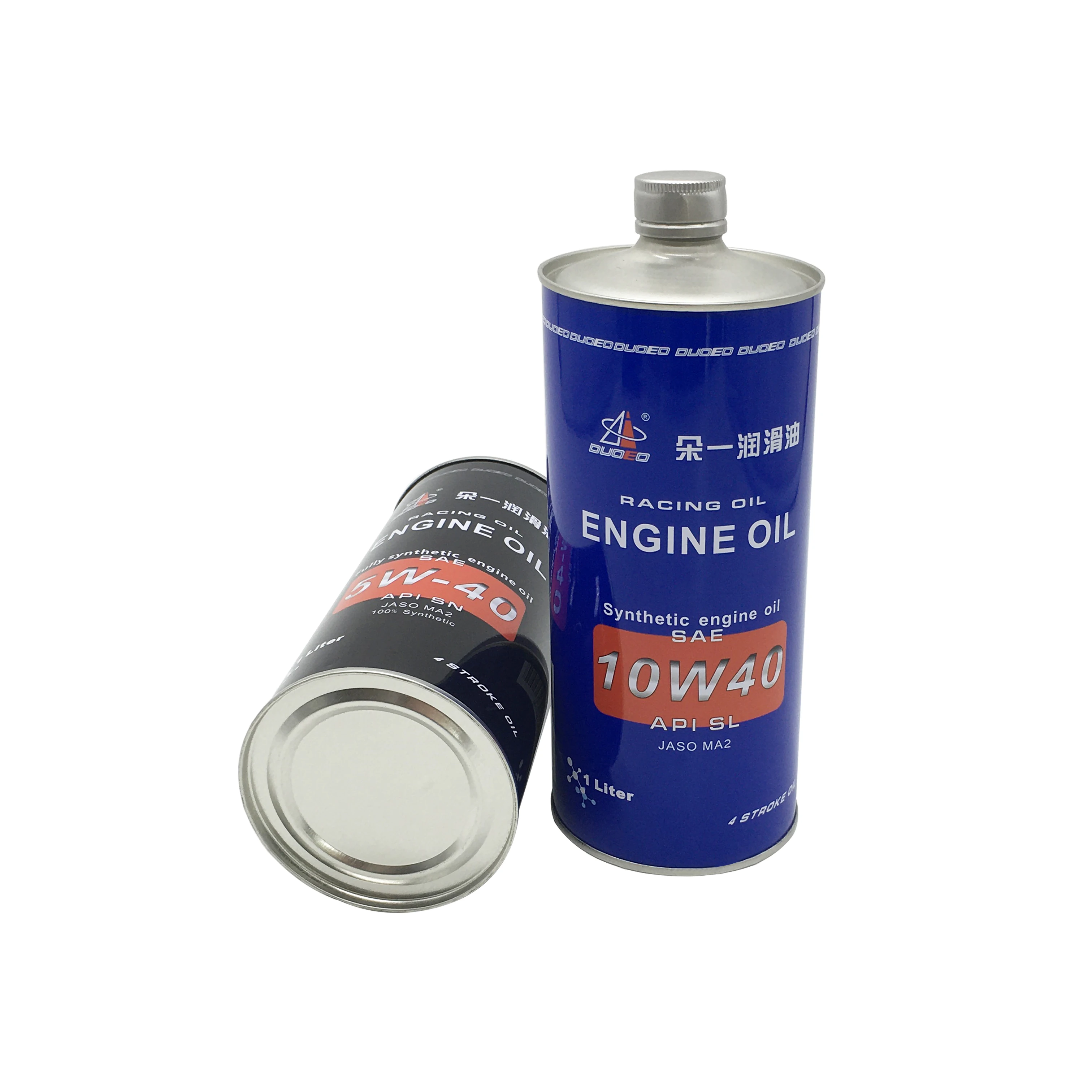 1liter Engine Oil Metal Drum Container Lubricant Round Metal Tins Cans