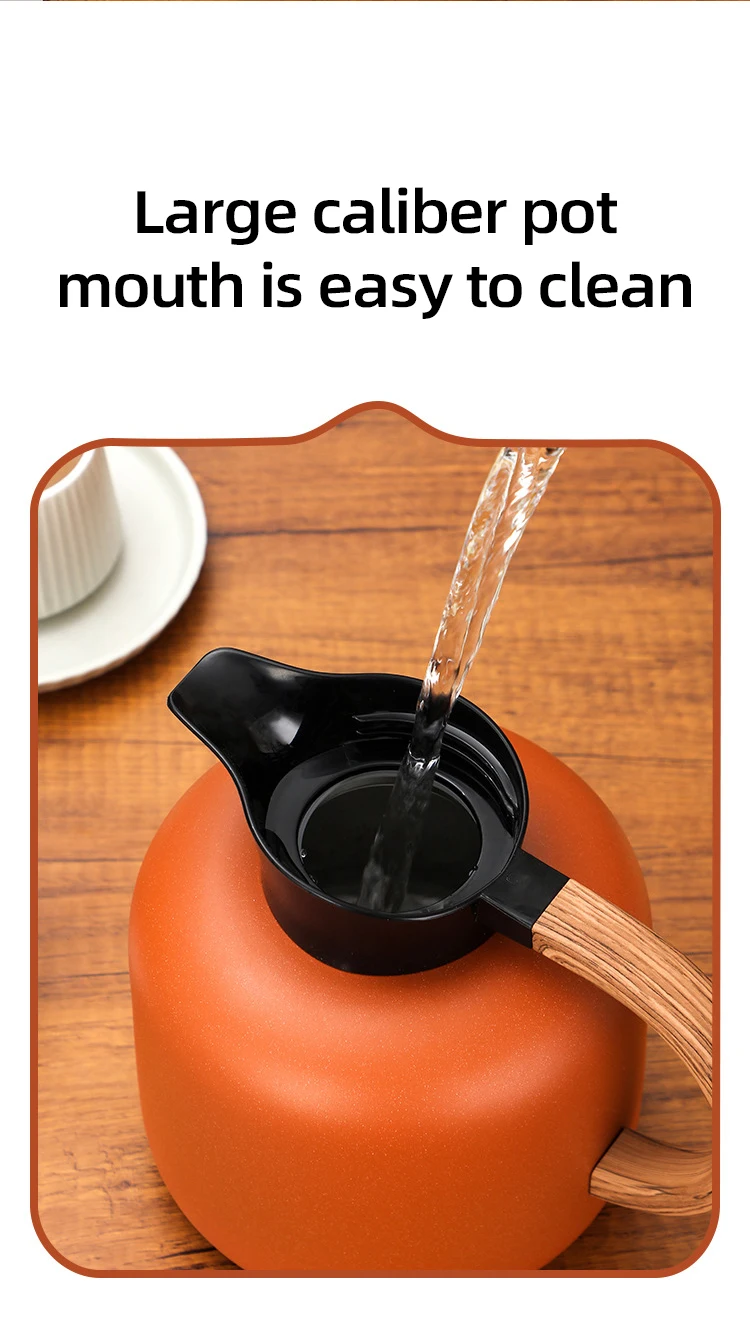 Fashion Modern Home Stainless Steel 304 Multi Color 2000 ml Portable Car Vaccum Keep Hot Cold Teapot Water Coffee Kettle Pot Set