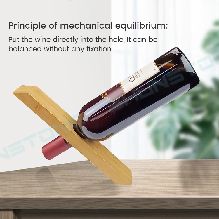 Custom Bamboo Wine Bottle Rack - Eco-Friendly & Stylish
