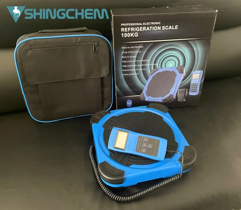 Digital Electronic Refrigerant Charging Weight Scales 100kg for AC Refrigerant Recovery
