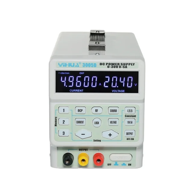 YIHUA 3005D Precision Variable Adjustable 30V 5A Single Output Switch Regulated DC Power Supply