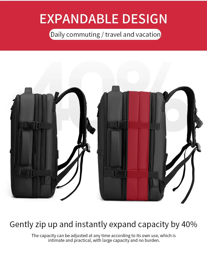 New Bag Laptop Usb Charging Men College School Waterproof Backpack Bag Travel Backpacks for Men