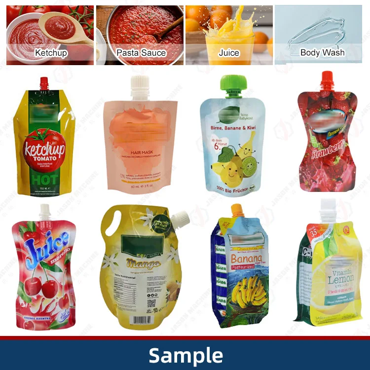 Automatic Mini Spout Bag Baby Puree Packing Machine Puree Baby Food Spout Pouch Filling Machine