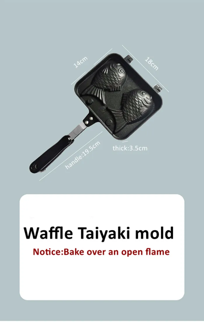 
Китайская фабрика, сковорода, чугунная жаропрочная посуда, вафельная чугунная сковорода типа рыбы 