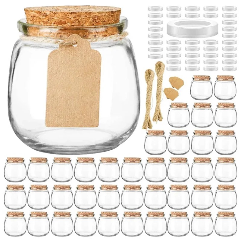 100ml 200ml 300ml Glass Pudding Cup With Lid Yogurt Jar