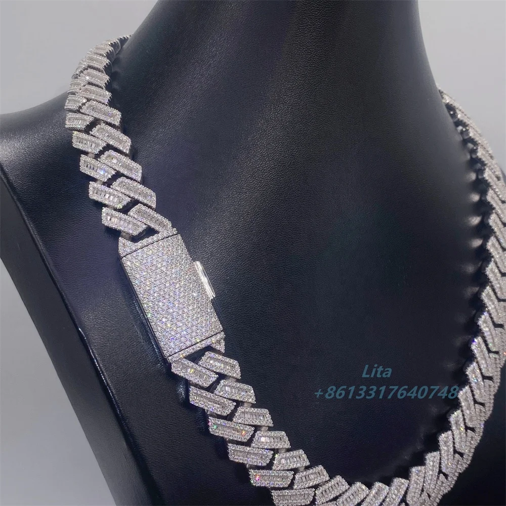 Fine Jewelry Hip Hop - Iced Out Baguette Cuban Link Chain