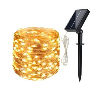 Longstar Amazon Best Selling Christmas Decoration LED String Fairy Light Solar Powered Copper Wire Lights Holiday Lighting