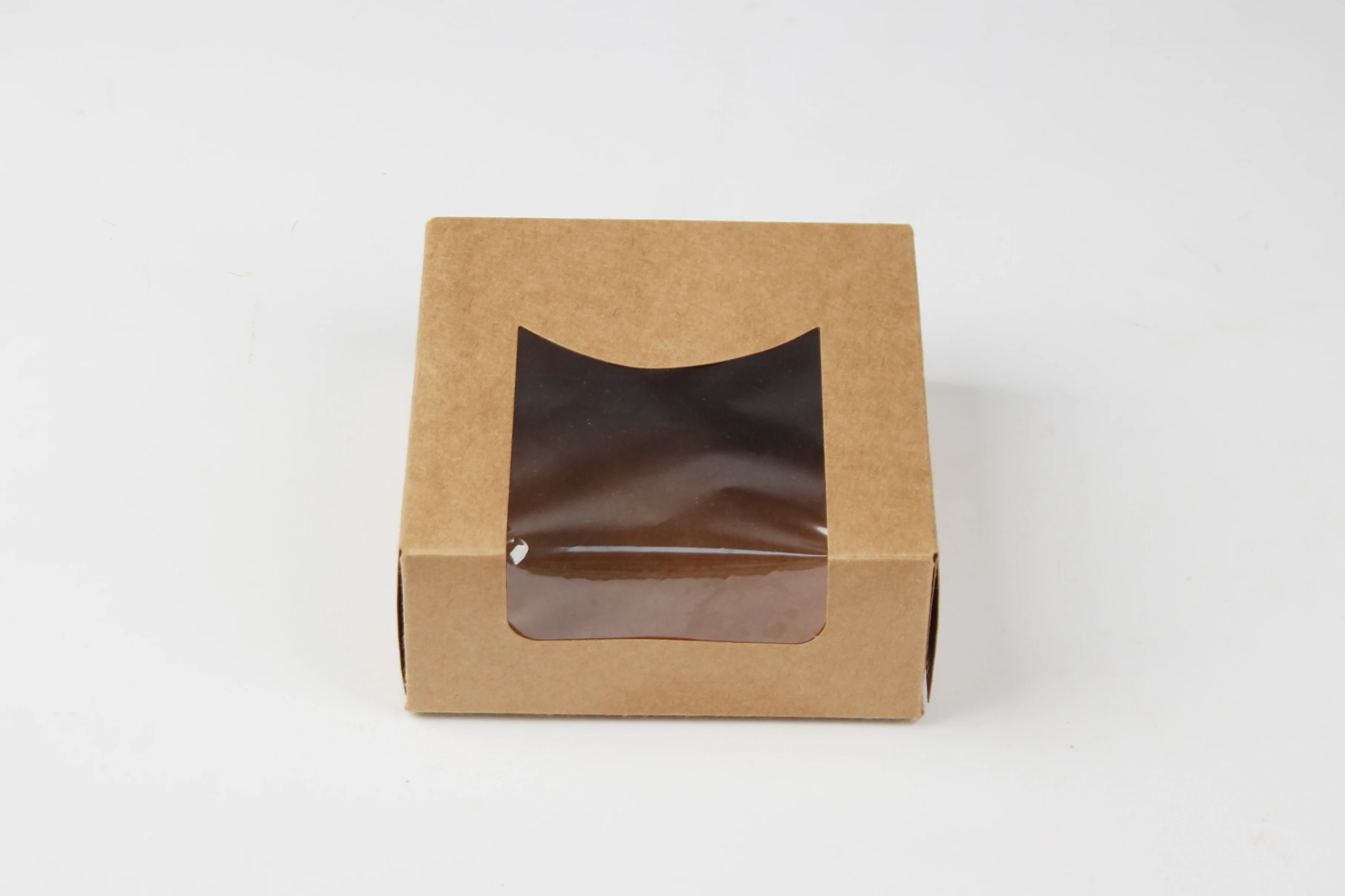 Wholesale Custom Logo Print Food Grade Paper Packing Window Container Cake Dessert Pastry Box for Bakery Packaging details