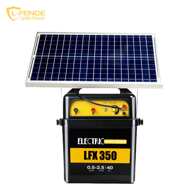 12v 20w Fence Power Charger Electric Fence Energizer With Solar Panel - Buy Fence Energizer ...