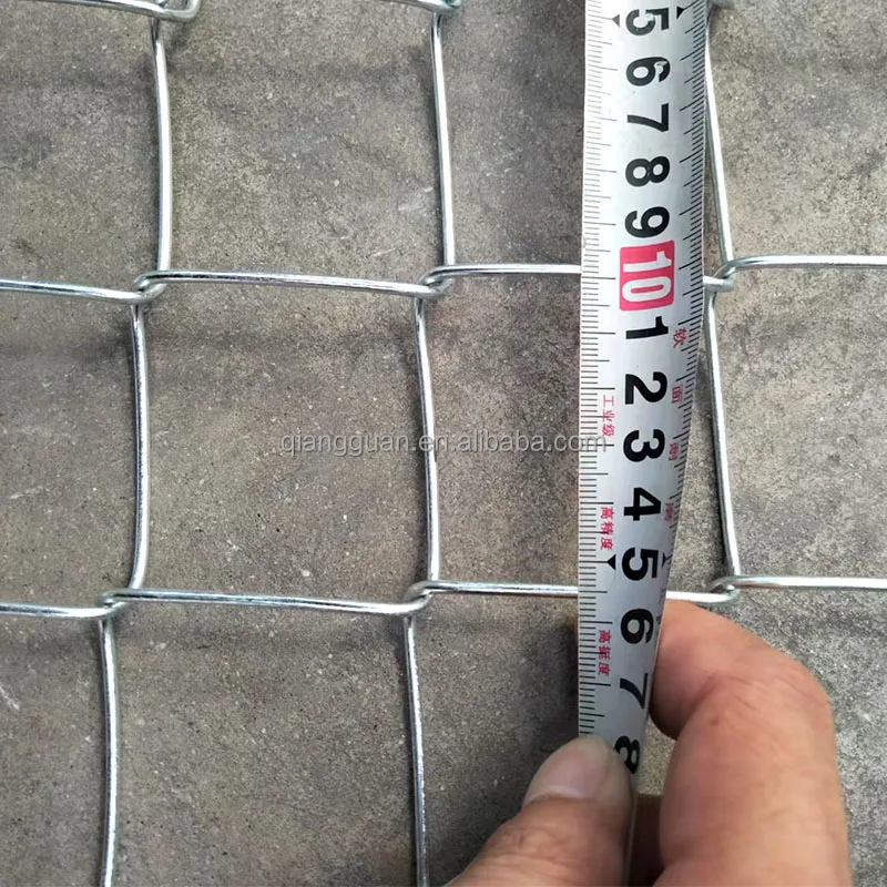9 Gauge Diamond Wire Fencing Cyclone Wire/ 50x50mm Mesh Size Chain Link Mesh Fence