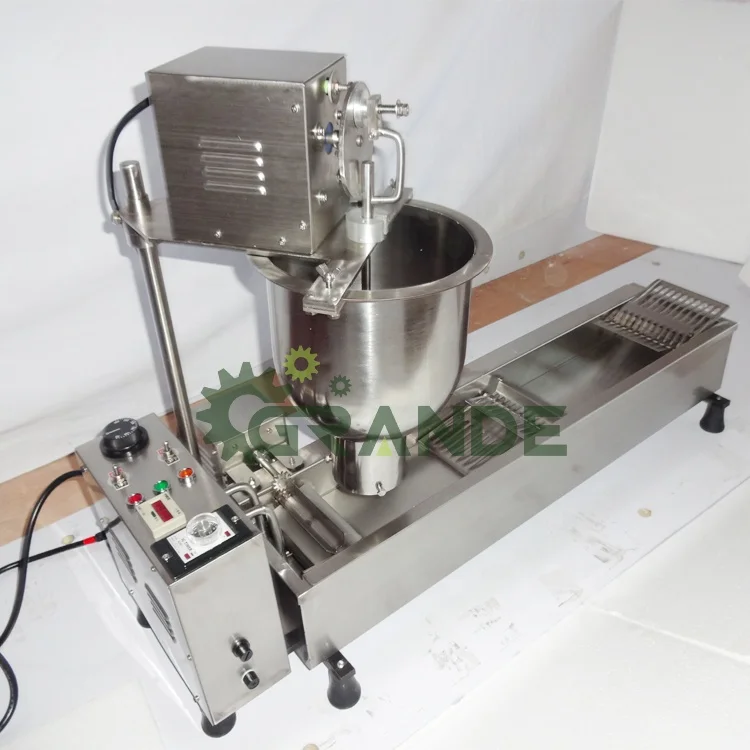 Mini Cheese Donut Deep Fryer 3 Shape Lokma Donut Ball Pon De Ring Mochi Commercial Donut Machine