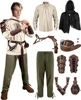 Marrón (con pantalones verde militar) 1 juego