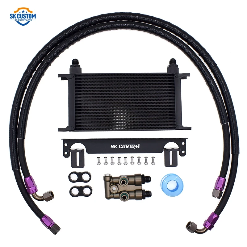 Aluminum Transmission Oil Cooler Kit For BMW F07 F10 F11 F18 520I 528I GA8HP45Z Gearbox