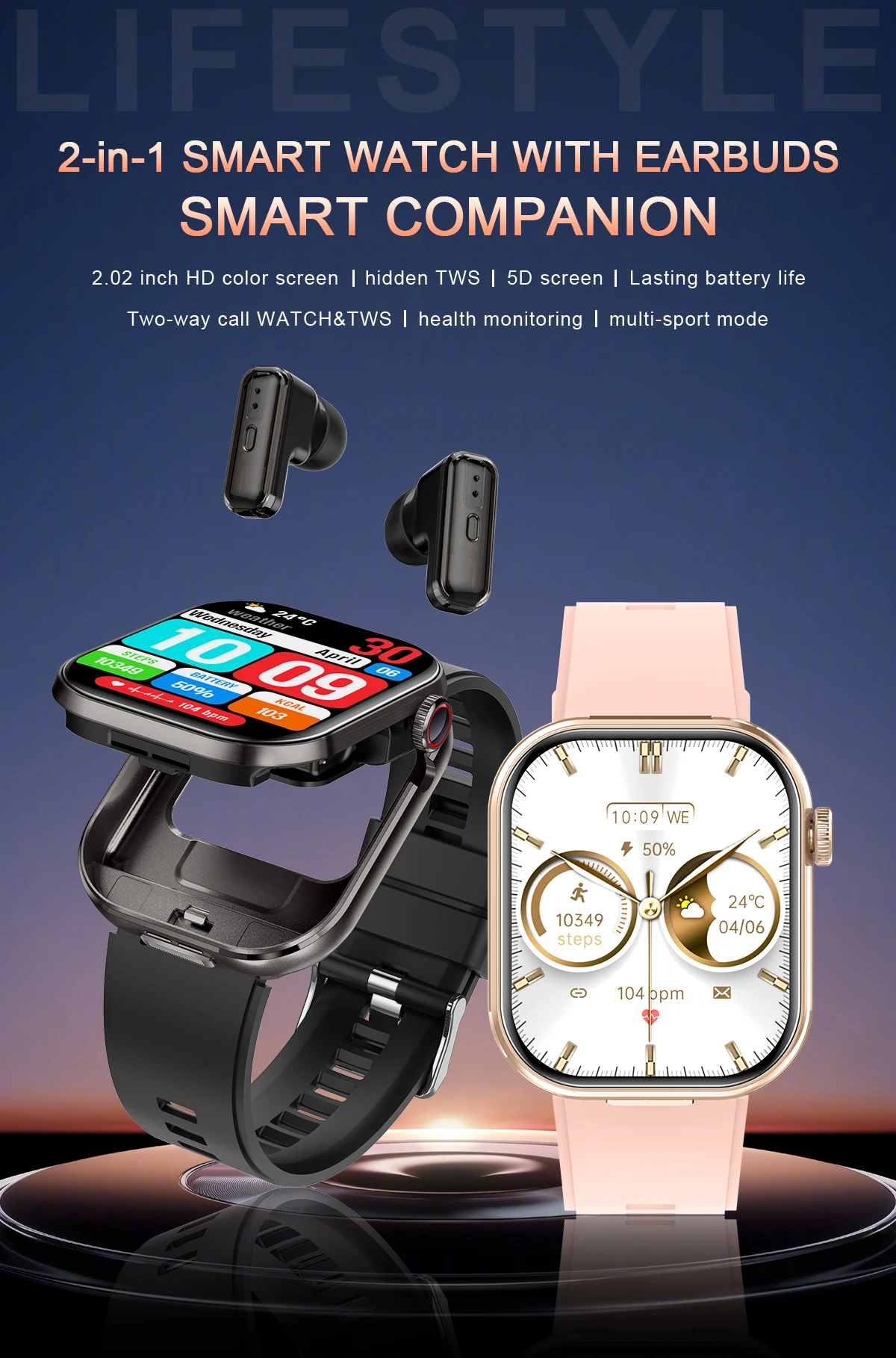 Welcome OEM Order, Factory Whole Selling T99 2025 Smart Watch 2 In 1 With Tws Wireless Earbuds 2.02 Inch Ip67 Waterproof Outdoor Sport Health Monitoring Bt Headset - Buy T99 Smart Watch With Wireless Earbuds 2 In 1 Smart Watch With Earbuds smartwatch Wireless Headset fitcloudpro Smartwatch call Answering Smartwatch square Shaped Smartwatch sleep Monitoring Smartwatch silica Gel Band Smartwatch