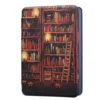 Golden bookshelf