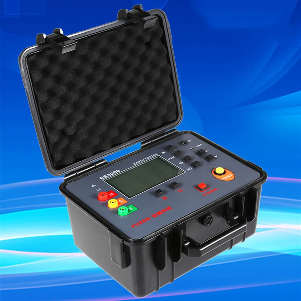 UNI-T UT521 Digital Insulation Earth Resistance Tester Data Hold Storage Current Ohm Ammeter LCD Backlight Low Voltage Display