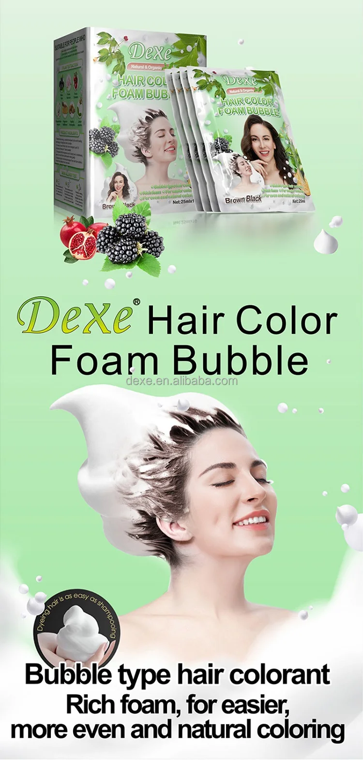 Popular Brand Olive Hair Dye Shampoo Shine and Protect Scalp Hair Darkening Shampoo