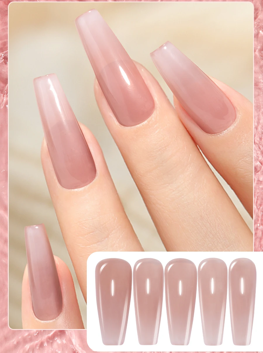 Vendeeni 24 Colors Jelly Gel Polish Set Uv Gel Nail Polish Transparent