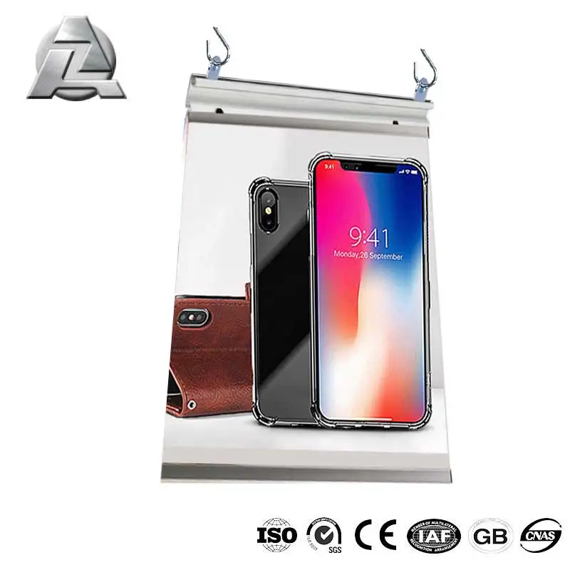 Алюминиевый ZJD-KD104 из 6063 сплава серебристого цвета с одной направляющей для