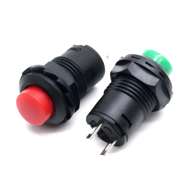 Waterproof Momentary Led Self Lock Plastic Metal Power Button Different Types of Push Button Switch