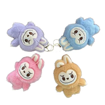 New Arrival Unisex Labubu Rabbit Pendant Cute Cartoon Stuffed Toy Doll With Mesh Lining Wedding School Gift Idea Key Pendant