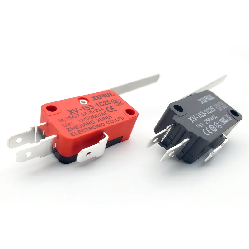 T85 Sensitive Zippy Micro Switch 16A 250VAC with Long Straight Lever