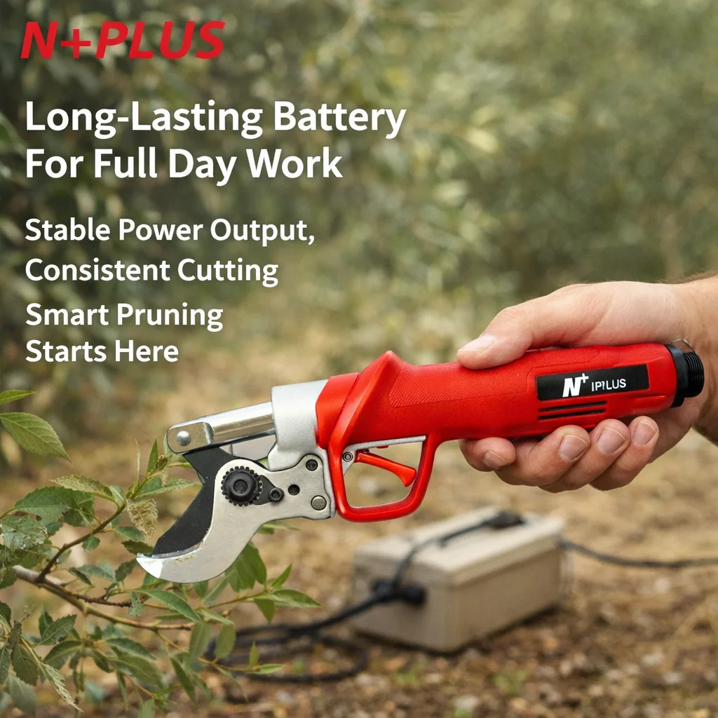 N+PLUS 36V Lithium Battery Pruner Strong Power Tree Precise Pruning Hot Sale Secateurs Electric Pruning Scissors