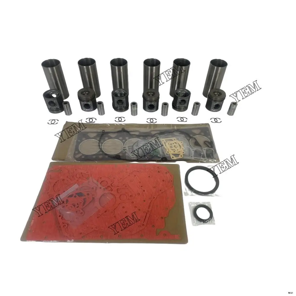 Overhaul Kit With Piston Ring Cylinder Liner Head Gasket Set Fit for Caterpillar 3056