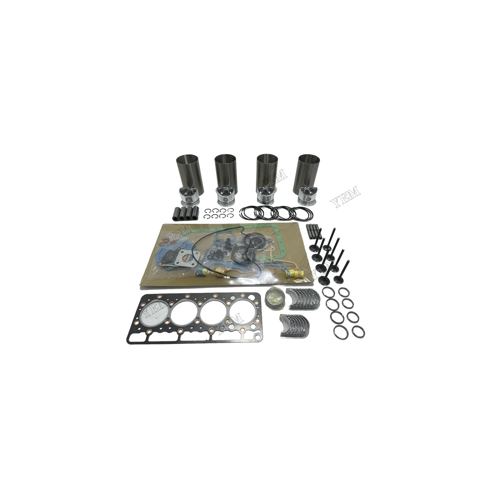 V1205 Overhaul Rebuild Kit Compatible for Kubota V1205 V1205-B V1205B V1205E Replacement Engine Parts