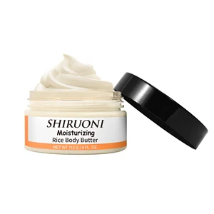 Private Label Organic Vegan Rice Ceramide Shea Butter Glycerin Anti-Wrinkle Moisturizing Hydrating Body Butter Cream