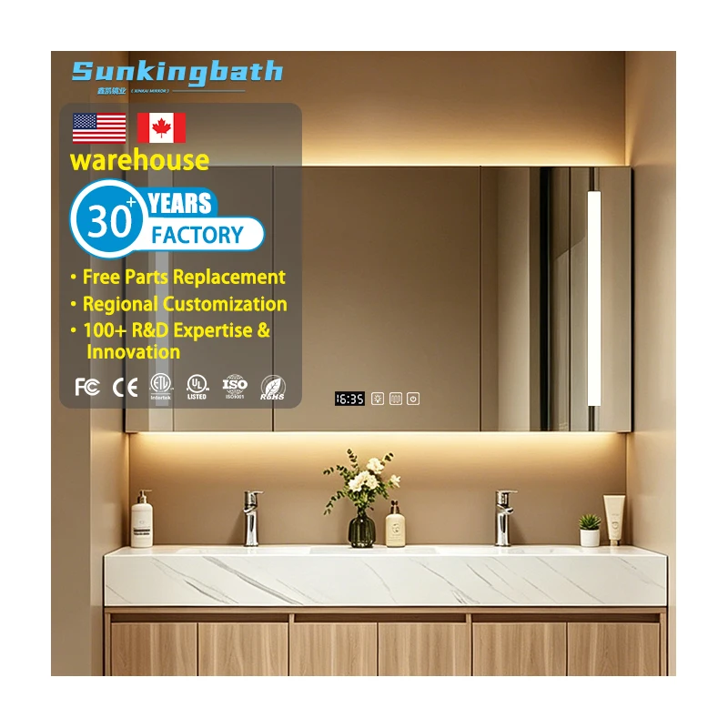 Wholesale Bathroom Sets Aluminum Bathroom Vanity Cabinet Water-resistant-bathroom-cabinets Luxury Bathroom Cabinet with Mirror