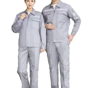 Hot Selling Workwear Uniform for Industrial Men Polyester Cotton Antistatic Work Gear Work Clothes