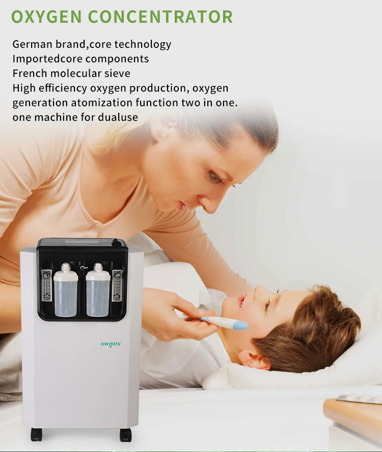 High Quality German Technology Medical Portable 10L Oxygen Concentrator Oxygen Generator Machine