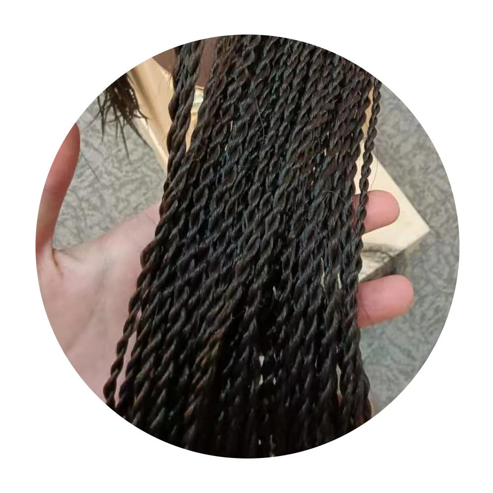 黑色女性高贵30英寸廉价编织合成假发耐热合成头带假发编织假发