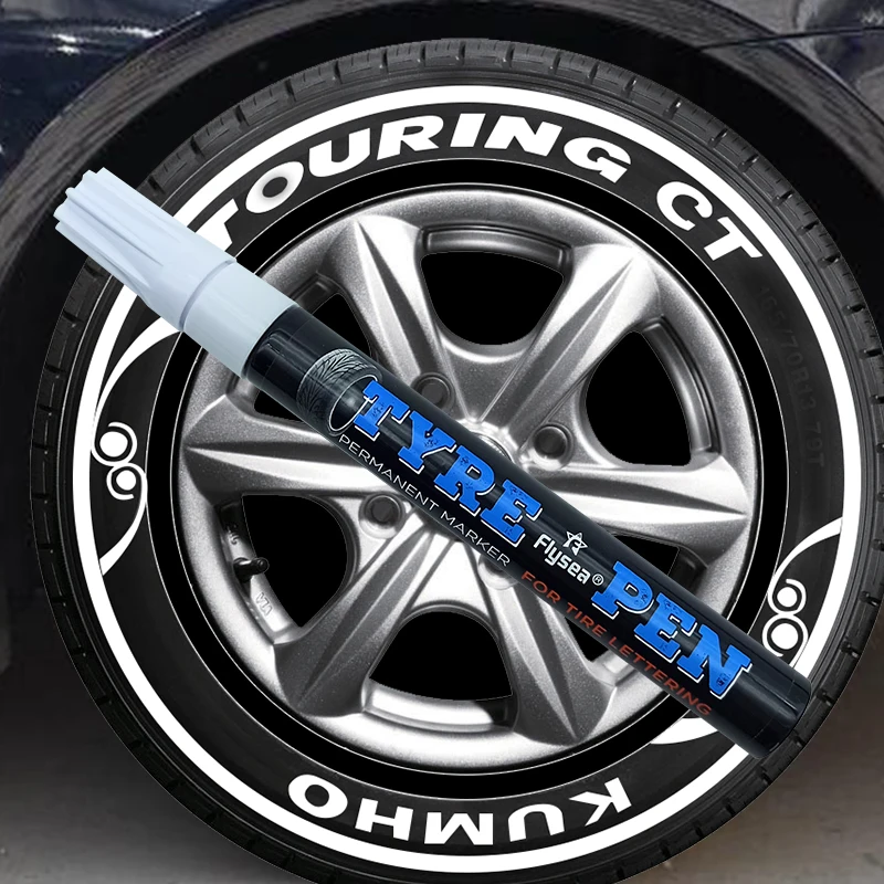 White Tyre Marker Pen