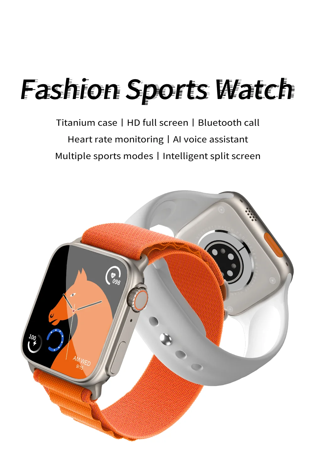 2022 New Tw8 Ultra Smartwatch Series 8 I S8 49mm Ecg Full Screen Szos