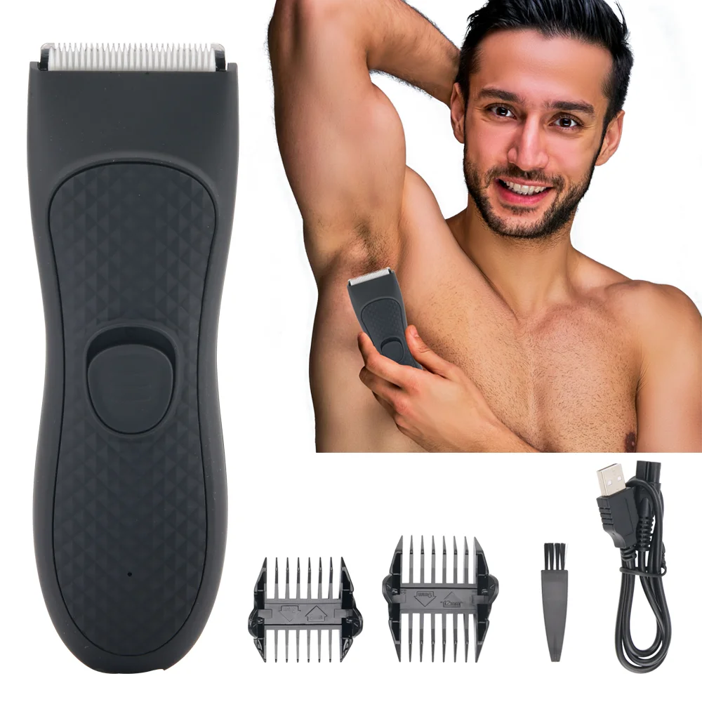 SEJOY T8S Men's Body & Groin Trimmer - Electric Ball Trimmer With 4 Guards, Waterproof, Cordless 1 thumbnail image