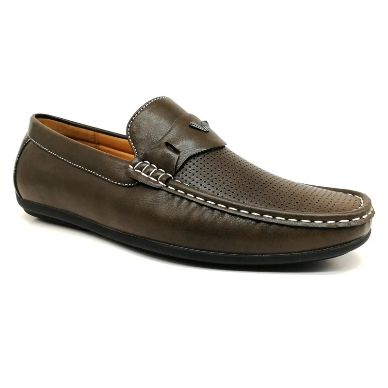 Moccasin Driving Shoes Leather Loafer 